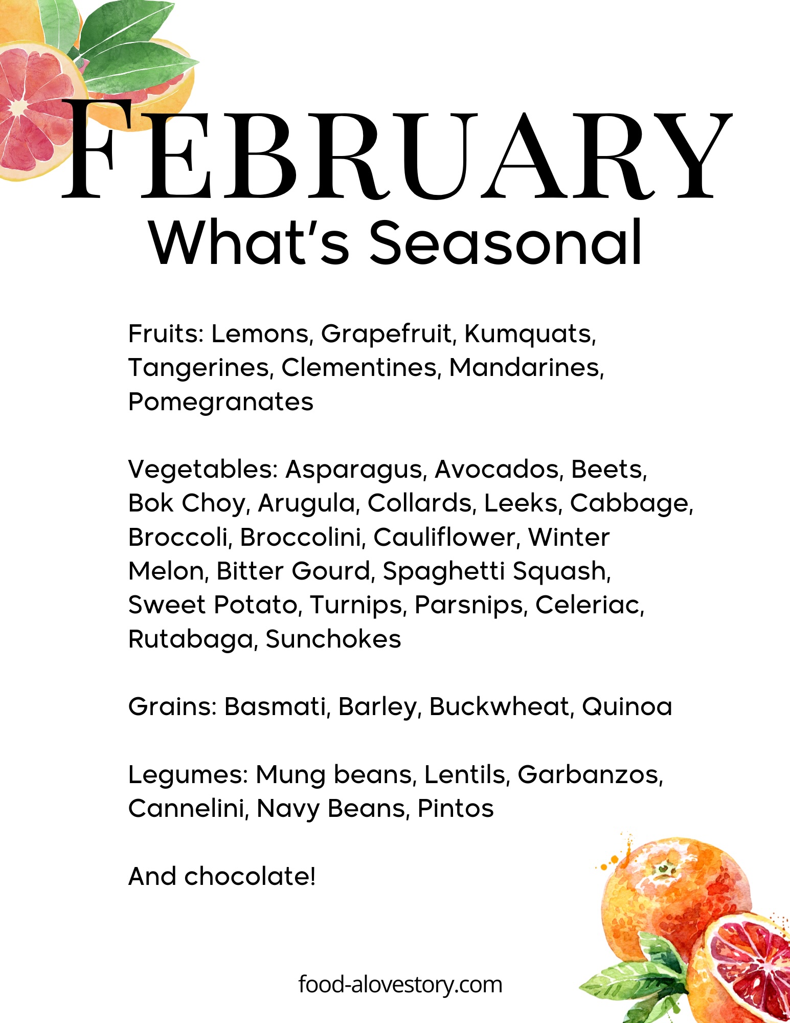 February: What's Seasonal? Plus, A Heart-Loving Giveaway