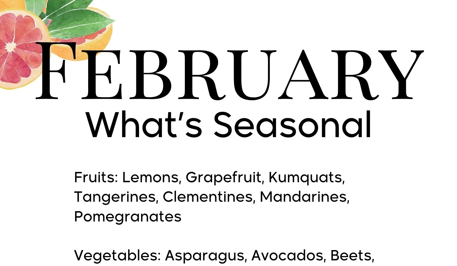 February: What's Seasonal? Plus, A Heart-Loving Giveaway